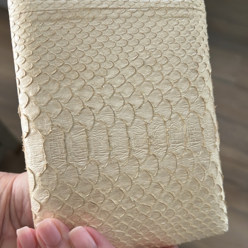 Kara Ross skin Clutch with Gold Hardware - Picture 14 of 14